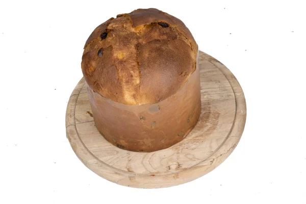 Panettone na białym tle — Zdjęcie stockowe