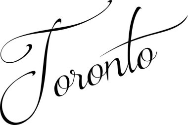 Toronto metin işaret illüstrasyon