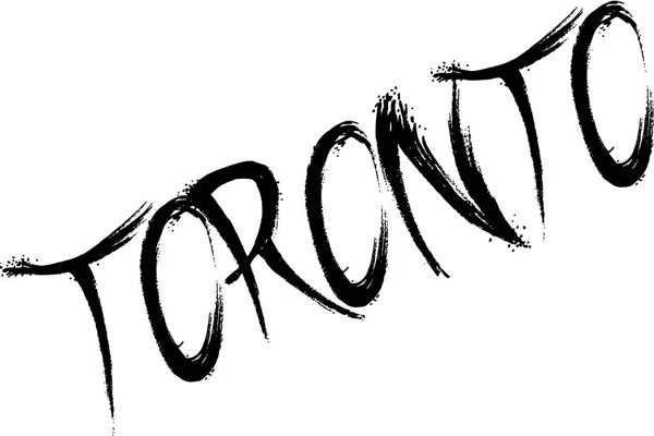 Toronto texto signo ilustración — Archivo Imágenes Vectoriales