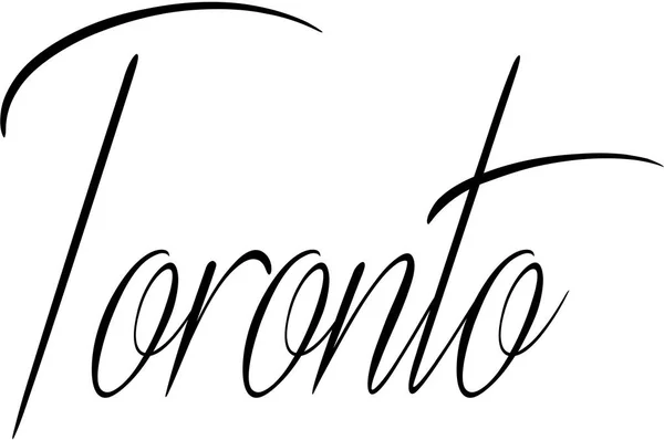 Иллюстрация текста в Торонто — стоковый вектор