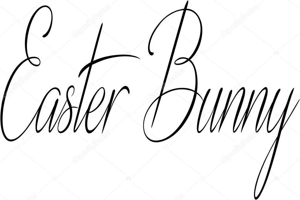 Easter Bunny text sign illustration — Stock Vector © morgancapasso
