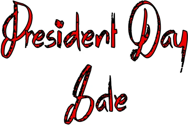 Πώληση ημέρα Πρόεδρος κείμενο σύμβολο επεξήγηση — Διανυσματικό Αρχείο