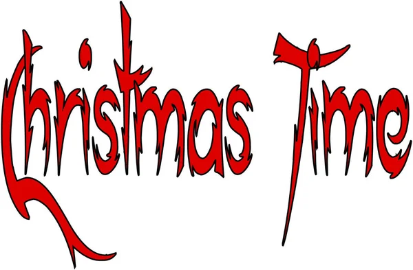 Illustration de texte de Noël — Image vectorielle