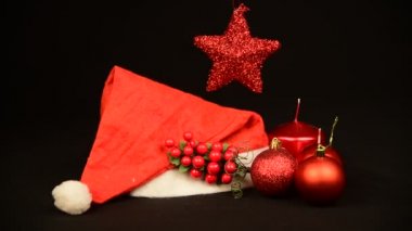 Noel yemeği ve süs eşyası. Hayat, tatil sezonu.