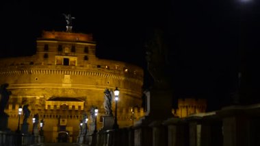 Piazza Navona 'daki Roma şehrinin mimarisi.. 