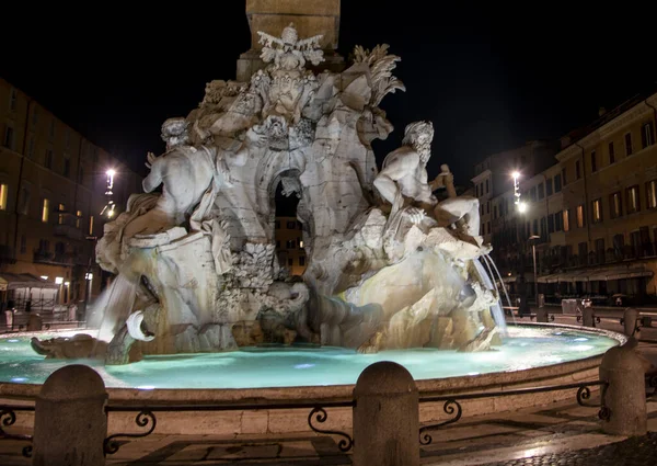 Arquitetura Cidade Roma Piazza Navona — Fotografia de Stock