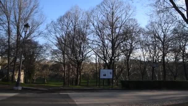 Villa Borghese Park Rome — Stockvideo