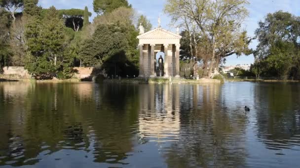 Villa Borghese Park Rome — Stock Video