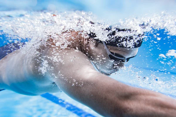 Piscina competição natação natação . — Fotografia de Stock