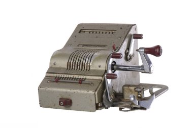 eski ekleme makinesi antika hesap makinesi meta mekanizması