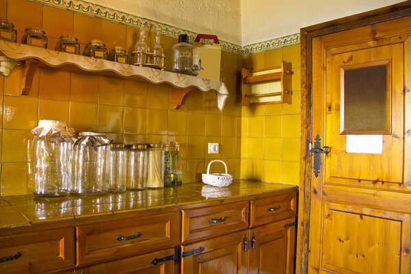 Rustic wooden kitchen