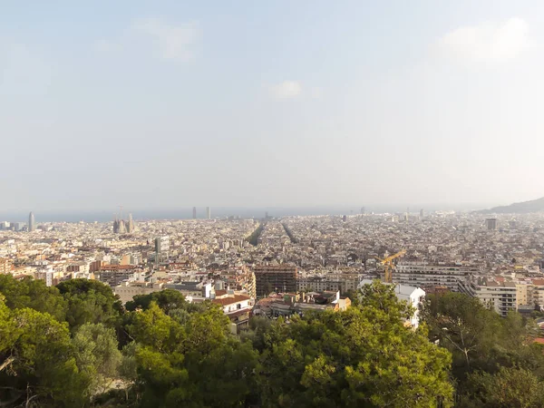 Barcelona panoramatický pohled — Stock fotografie