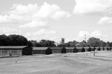 Majdanek, Lublin, Polonya - Majdanek concent kışlada satırlık