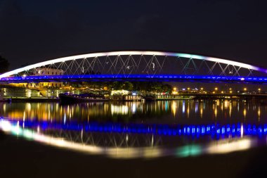 Kladka öfke Bernatka, Krakow, yaya köprüsü Vistula üzerinde