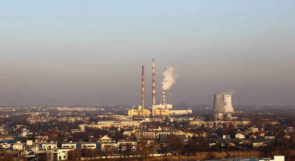 Paisaje industrial. Cracovia, Polonia — Foto de Stock