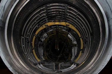 Türbin uçak görünümün içinden