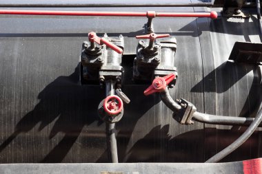 Eski trenin mekanizmasının bir parçası