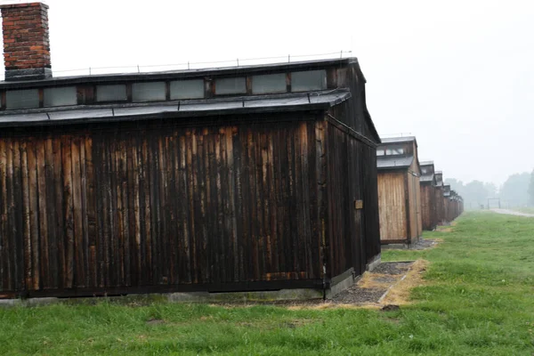 Koncentrationsläger Birkenau Oświęcim, Polen 2016 — Stockfoto