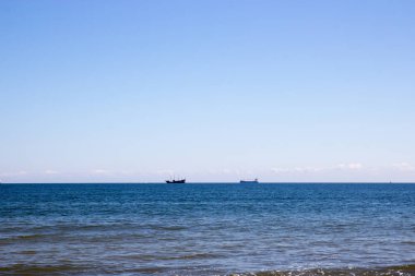 Gemi ile deniz manzarası