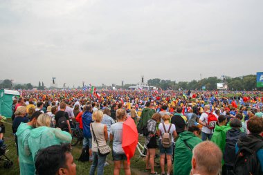 Papa ile toplantı. Dünya Gençlik günü, Krakow, Polonya 2016