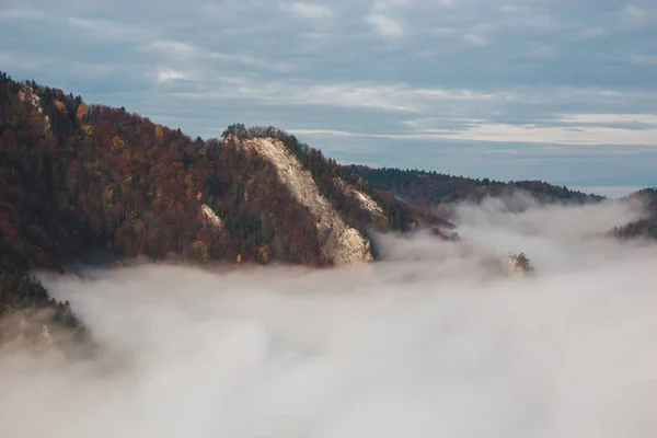 Горы в тумане — стоковое фото