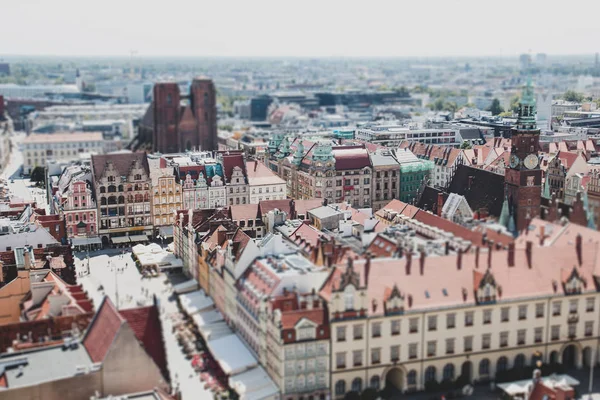 Panorama of the Central square in Wroclaw — Stock Photo, Image