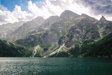 Göl Morskie Oko Polonya Tatra Dağları Panoraması