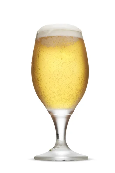 Glass of beer with foam — Stock Photo, Image