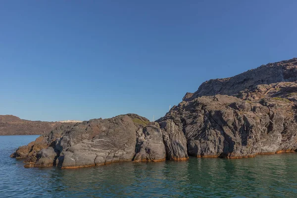 santorini, tekne Katamaran ile yanardağ