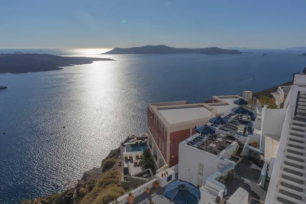 Sea view from the top of fira. Greece. Santorini. — Stock Photo, Image