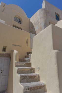 İç Kale Santorini'de, eski mimari.