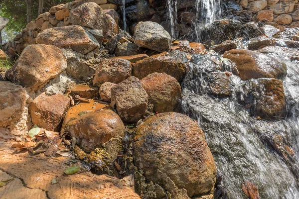 石と水を堪能します。. — ストック写真