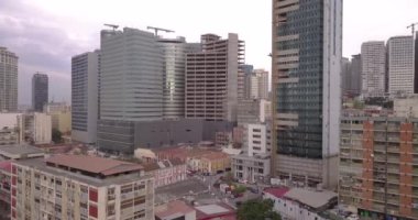 Luanda defne, havadan görüntüleri. Gün batımı. Manzarası.