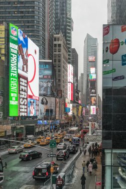 NYC/ABD - 29 Dez 2017 - ünlü new york Bulvarı. Times square.