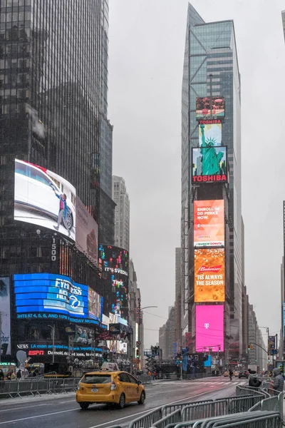 Nyc Usa Dez 2017 Beroemde New York Avenue Times Square — Stockfoto