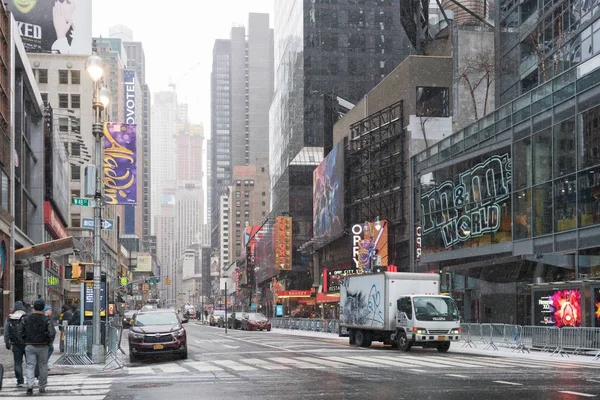 Nyc Usa Dez 2017 Slavný New York Avenue Times Square — Stock fotografie