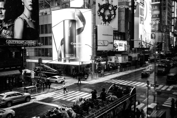 Nyc Usa Dez 2017 Beroemde New York Avenue Times Square — Stockfoto