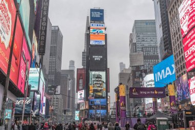 NYC/ABD - 29 Dez 2017 - ünlü new york Bulvarı. Times square.