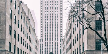 New York gökdelen. kar ile.