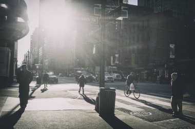 NYC/Amerika Birleşik Devletleri - 29 Dez 2017 - ünlü new york Bulvarı.