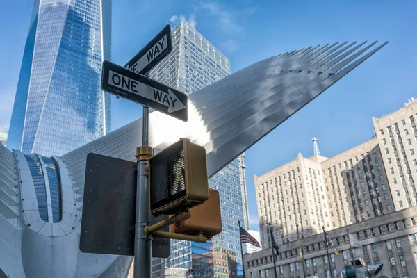 Traffic signs in New York.