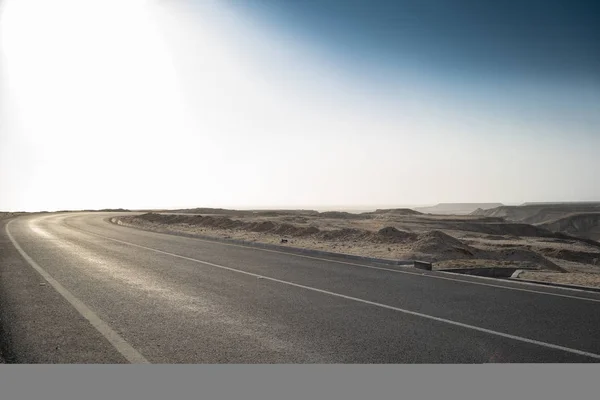 Asphalt Road Namibe Desert Africa Angola — Stock Photo, Image