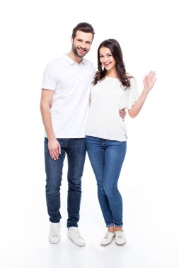 Beautiful young couple clipart