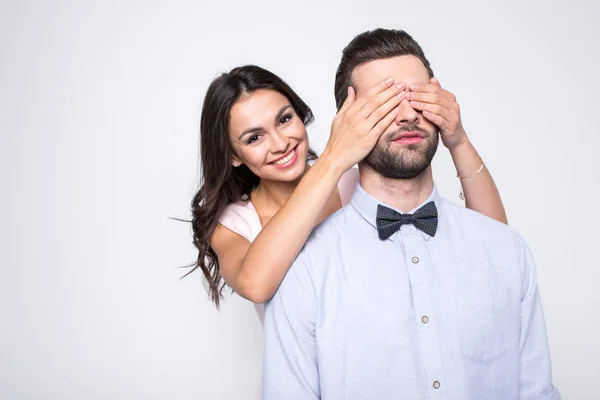 Joven hombre y mujer — Foto de Stock