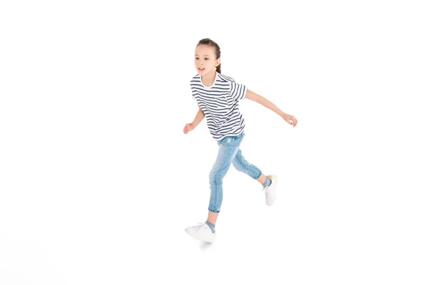 Κορίτσι να τρέχει στο studio — Φωτογραφία Αρχείου