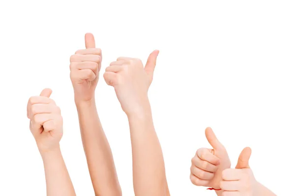 Handen gebaren Thumbs Up — Stockfoto