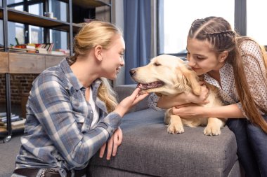 köpek sarılma kızlar
