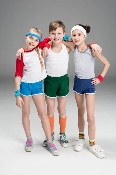 Active kids in sportswear — Stock Photo, Image