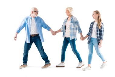 family walking together clipart