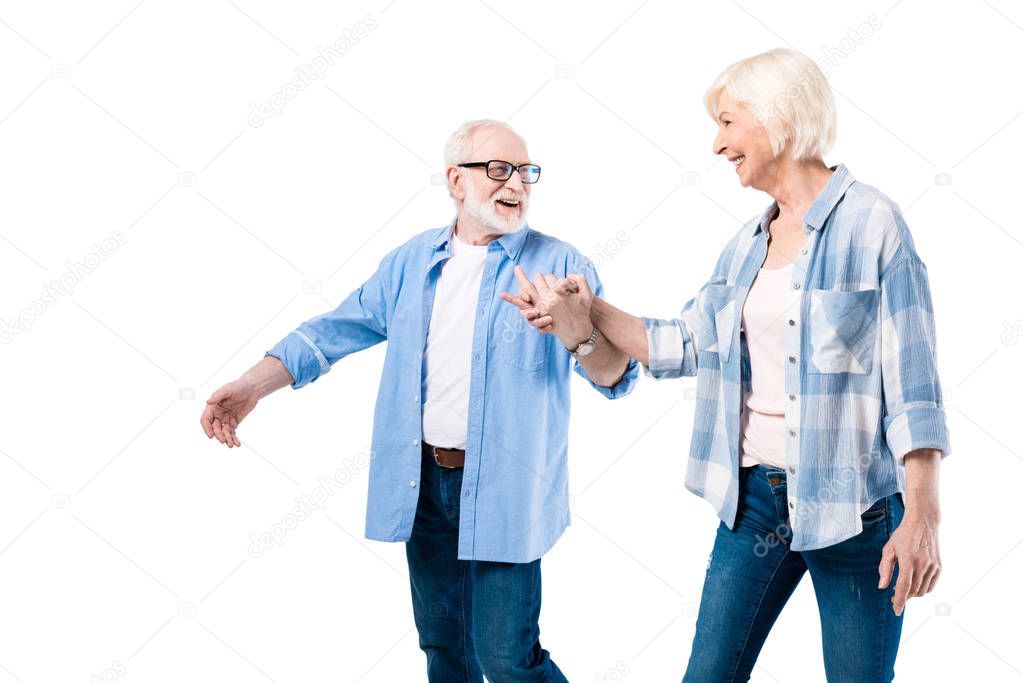 happy senior couple